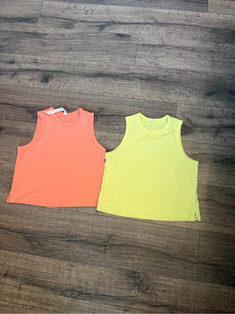 Lululemon classic fit cotton blend tanks